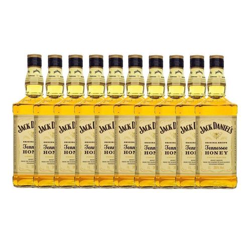 Kit 10 Jack Daniel'S Honey Original 375Ml Uísque Padrinhos