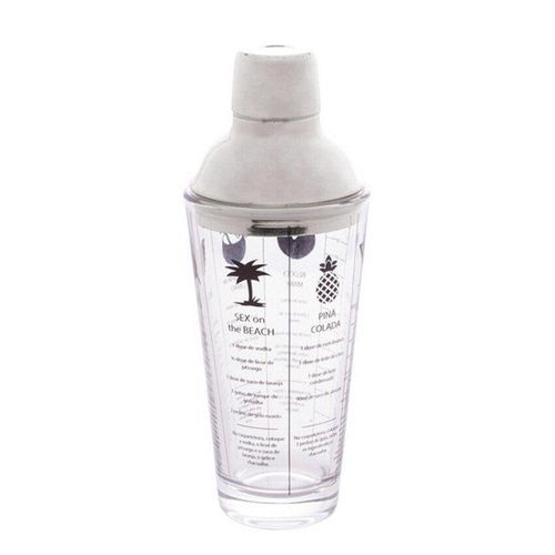 Coqueteleira Lyor Coimbra Vidro C-tampa De Aço Inox 420ml