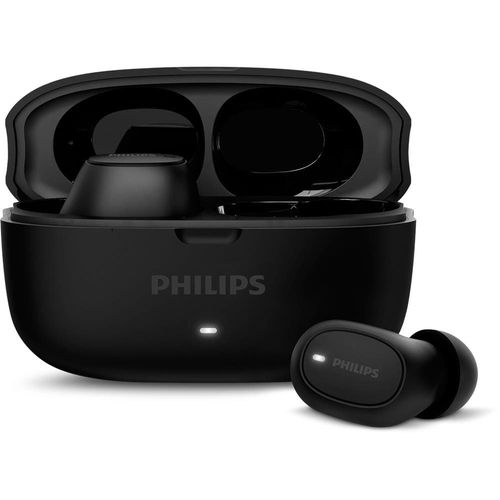Fones de Ouvido True Wireless Philips TAT2500BK/00 Bluetooth Cancelamento de Ruído 24h Bateria Preto