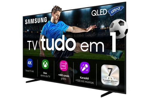 Smart TV 65” Samsung QLED 4K QN65Q7FAAGXZD, Vision AI, Processador com AI, Xbox Cloud Gaming, Controle por Gestos, Art Store, Alexa, Wi-Fi e Bluetooth