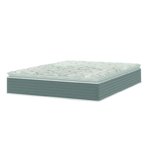 Colchão Casal Molas Ensacadas Pillow Top 138x188x25cm Martino Cinza Umaflex
