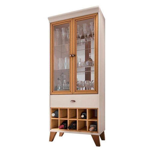 Cristaleira ópera Off White Cinamomo – Hb Móveis