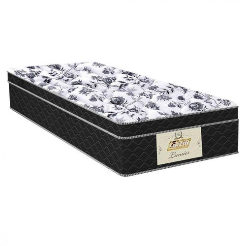 Colchão Solteiro Gazin Molas Bonnel Lumier 0,88x1,88x0,20 com tonalidade Preto