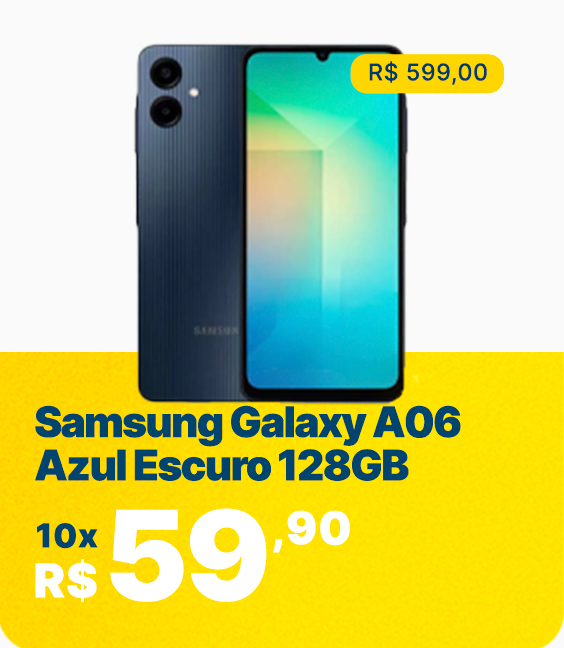 Smartphone Samsung Galaxy A06 Azul Escuro