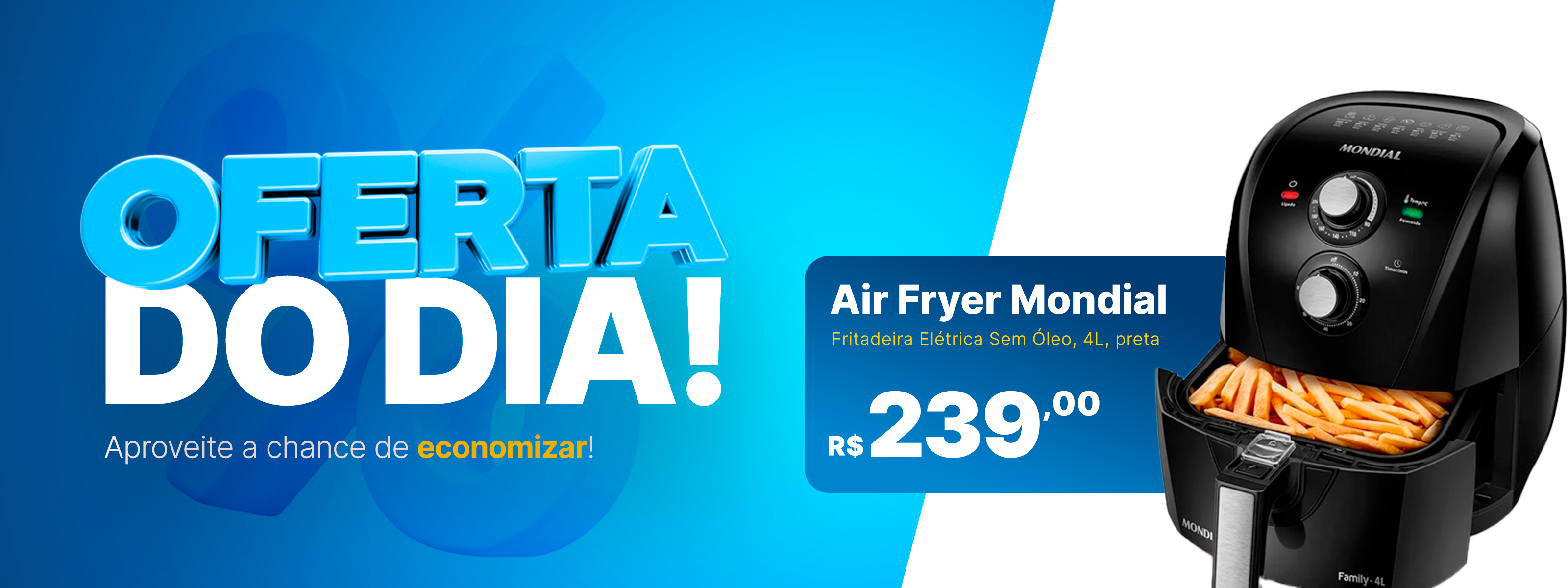 Banner Home | Pagamento com 02 cartões